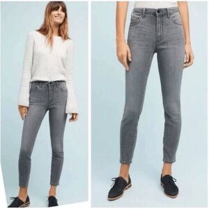 Anthropologie Pilcro And The Letterpress High Rise Skinny Grey Denim Jeans 28